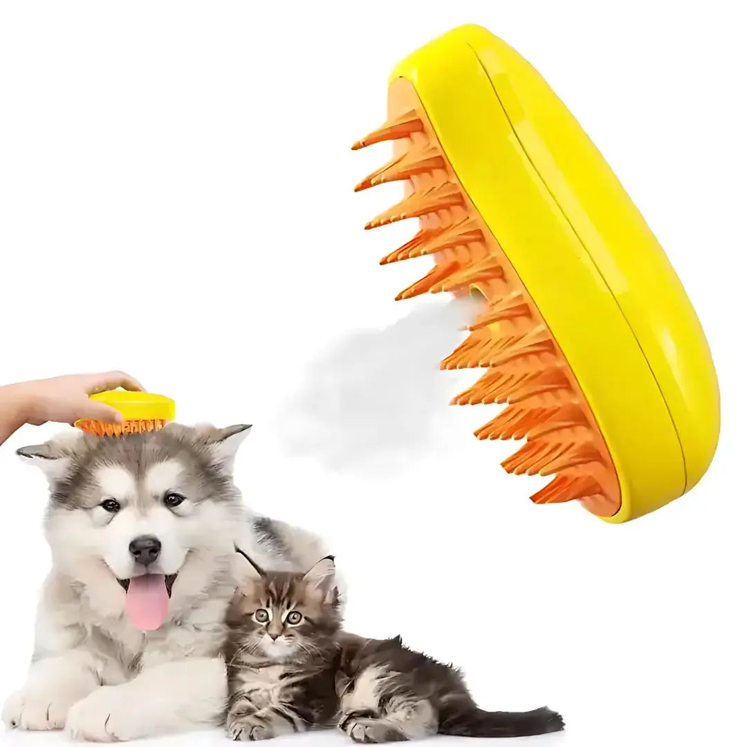 3 In1 Pet Steamy Brush - PawsMagics