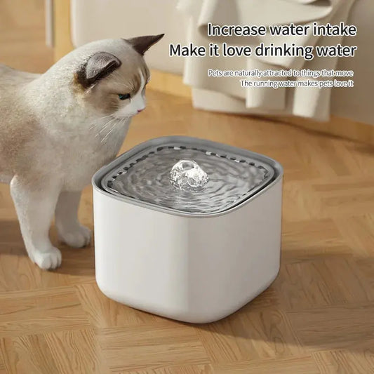 3L Cat Water Fountain Auto Recirculate Filter Large Capacity Filtring Cat Water Drinker USB Electric Mute Cats Water Dispenser - PawsMagics