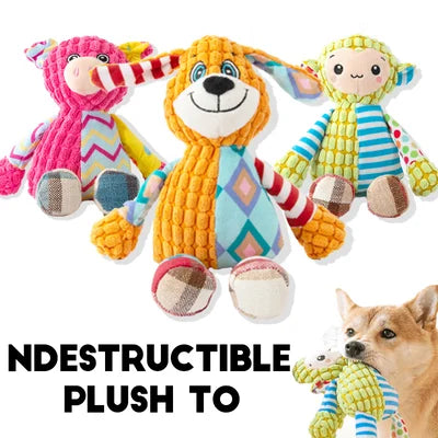 🔥IMMORTAL SQUEAKER PLUSH TOY FOR AGGRESSIVE CHEWERS - PawsMagics