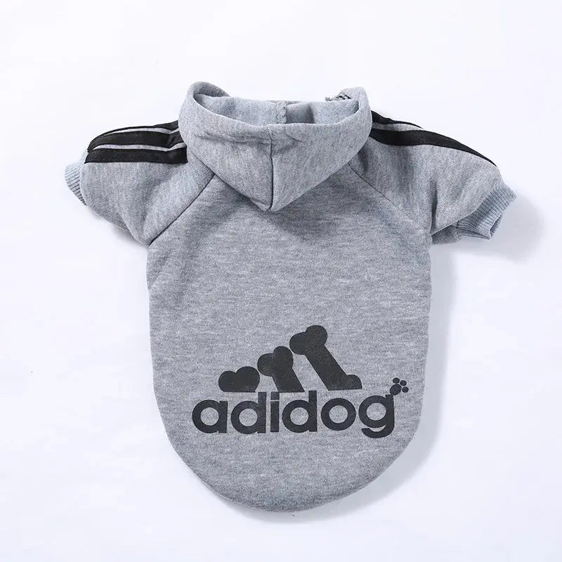 Adidog Pet Dog Clothes – Cotton Hooded Sweatshirt for All Sizes PawMoon