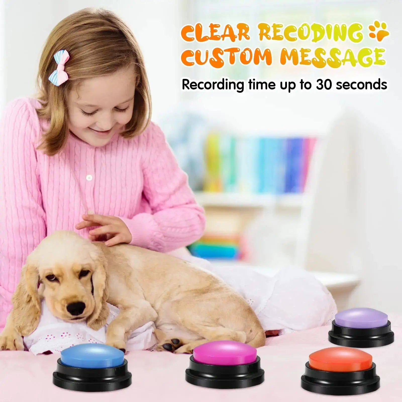 Funny Dog Recordable Pet Toys Talking - PawsMagics