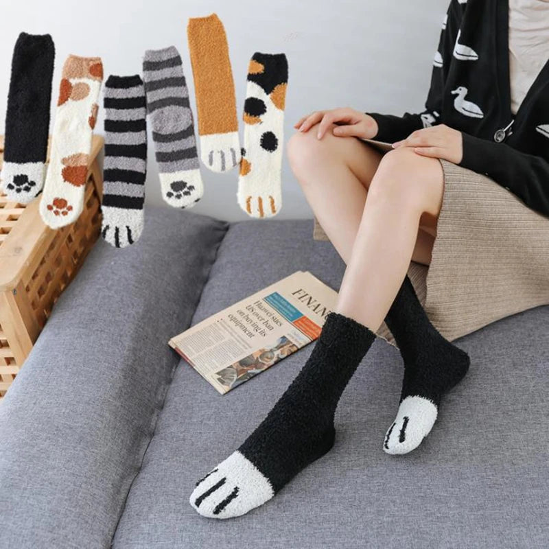 Fashion Paw Stripe 3D Socks - PawsMagics