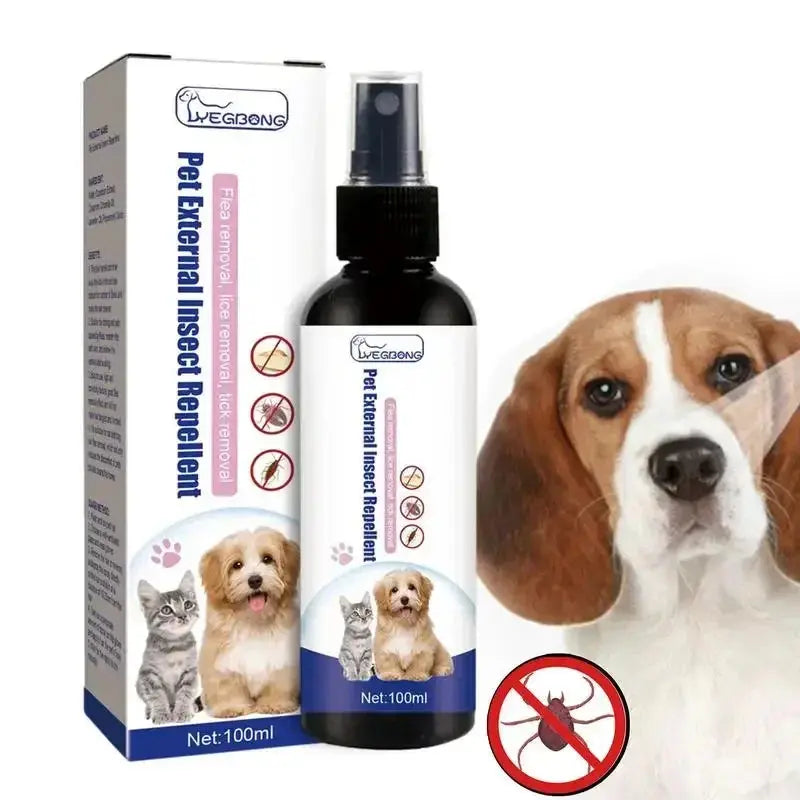 Pet Dog Cat Anti Flea Drops 100ml Insectcide Flea Lice Insect Remover Spray Flea And Tick Concentrate Formula Pet Flea Remover PawsMagics