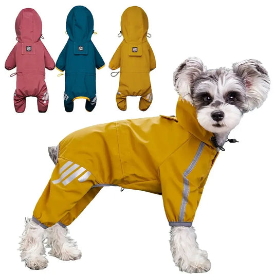 Reflective Waterproof Dog Raincoat for Small & Medium Breeds PawsMagics