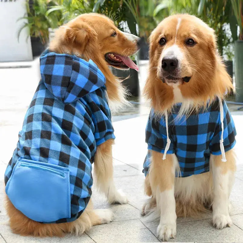 Reversible Dog Winter Coat – Plaid Vest for All Sizes PawsMagics