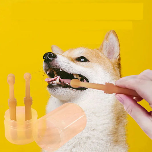 FlexiBrush™ Pet Toothbrush with Tongue Scraper - PawsMagics