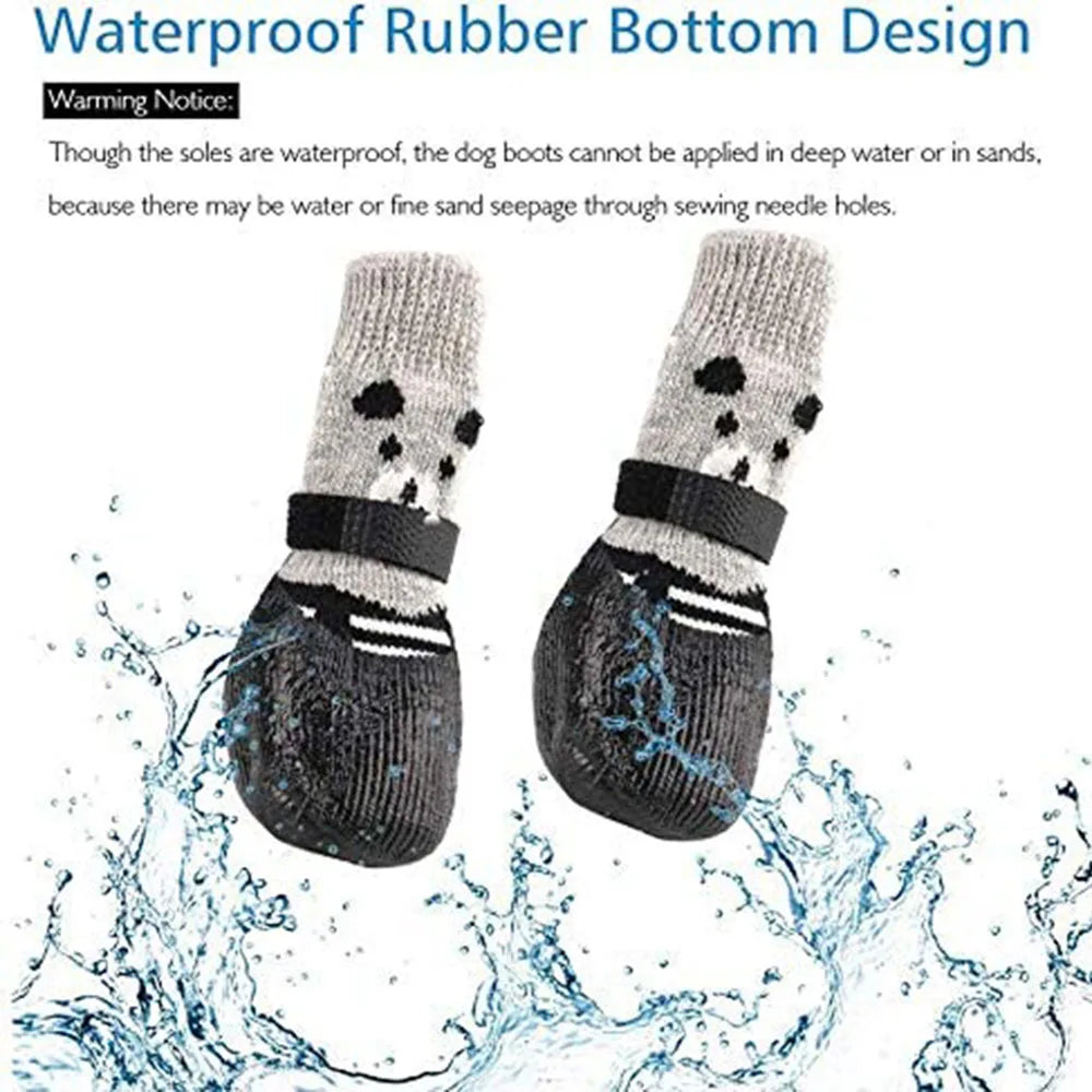 PawProtector™ Waterproof Breathable Dog Socks: Non-Slip & Adjustable - PawsMagics