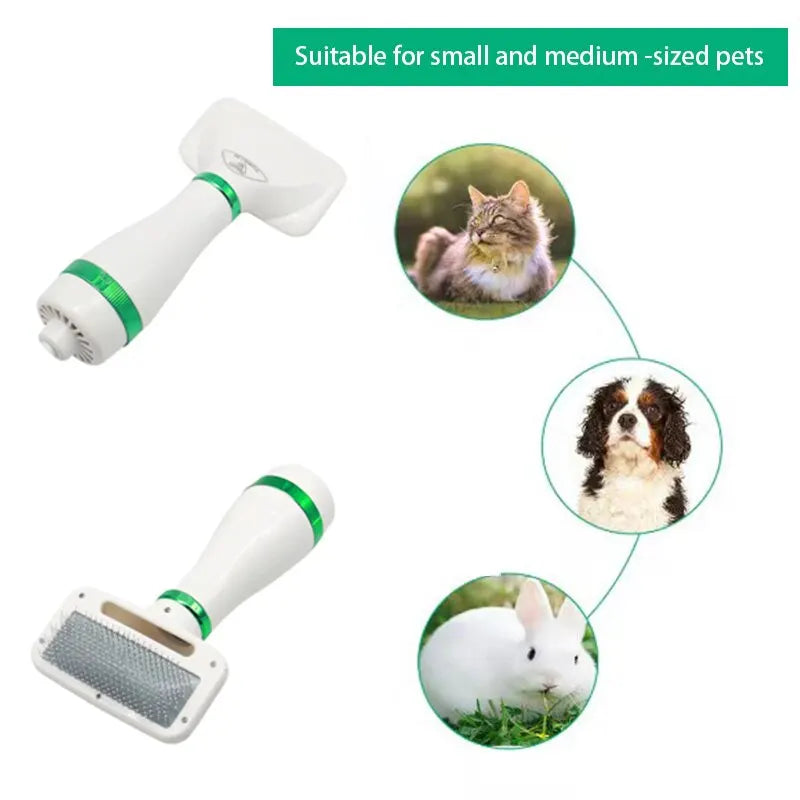 3 in 1 Pet Grooming Dryer with Slicker Brush - PawsMagics