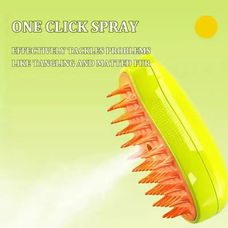 3 In1 Pet Steamy Brush - PawsMagics