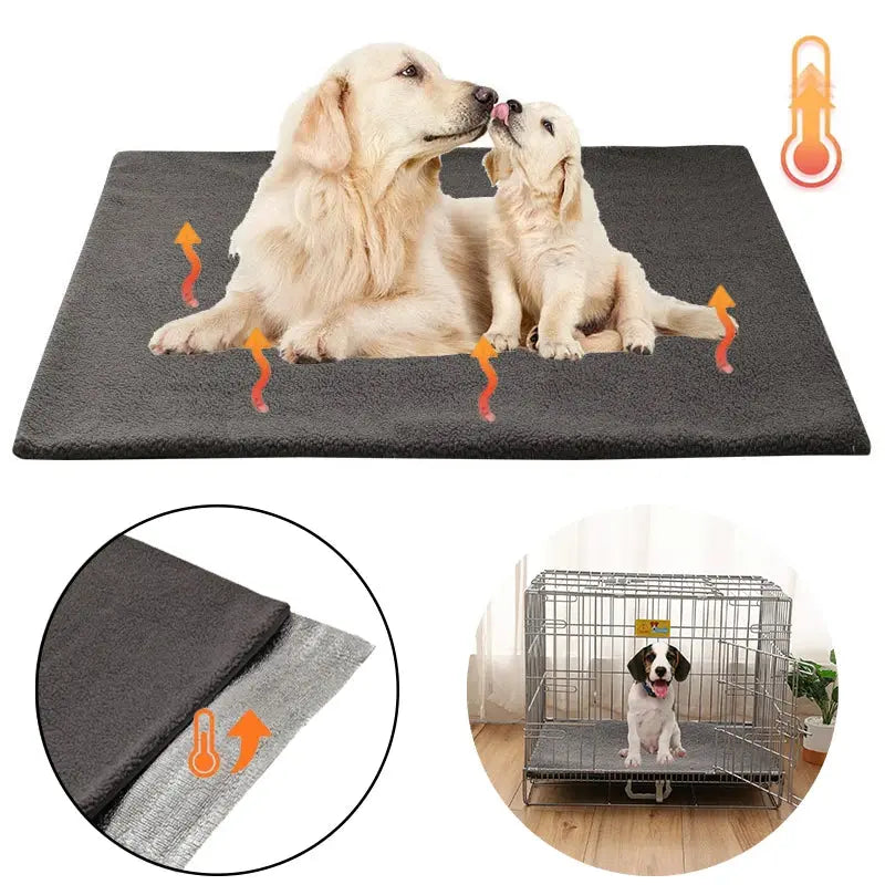 Self-Warming Dog Pad Bed – Soft and Cozy Thermal Mat for Cats & Dogs PawsMagics