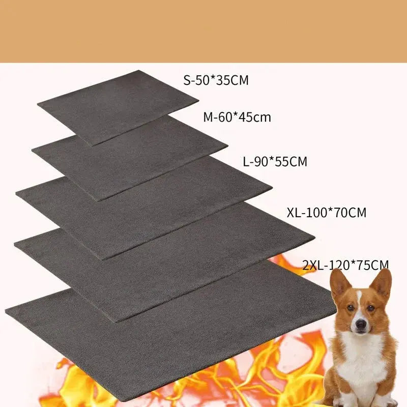 Self-Warming Dog Pad Bed – Soft and Cozy Thermal Mat for Cats & Dogs PawsMagics