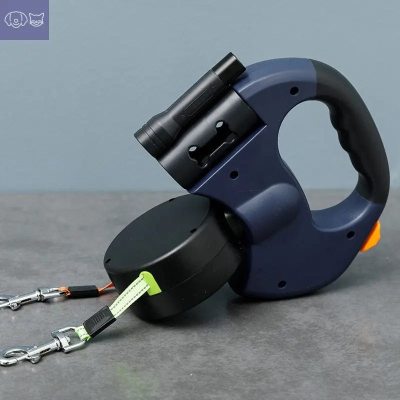 TANGLE-FREE DOUBLE DOG LEASH - PawsMagics