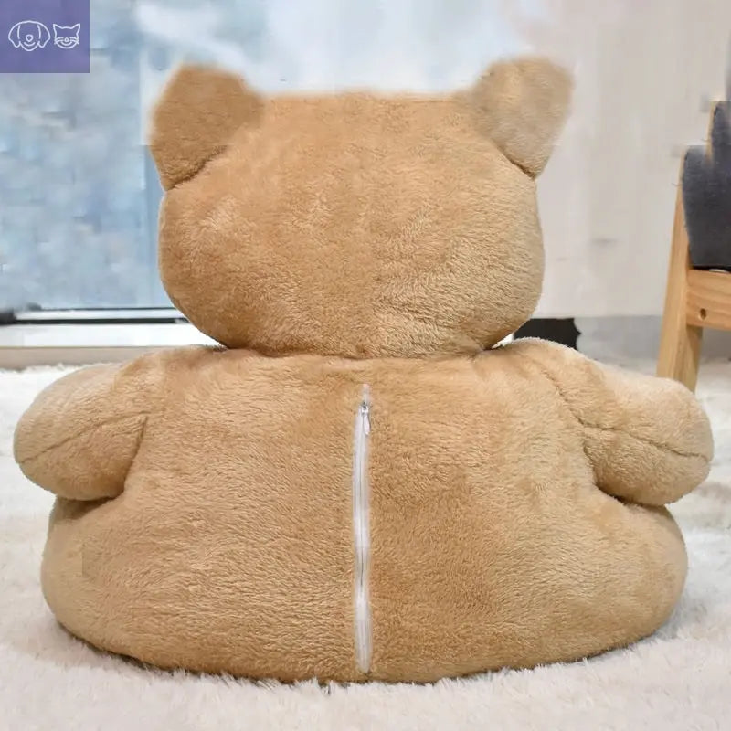 Teddy Bear Cuddler Pet Bed - PawsMagics