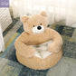 Teddy Bear Cuddler Pet Bed - PawsMagics