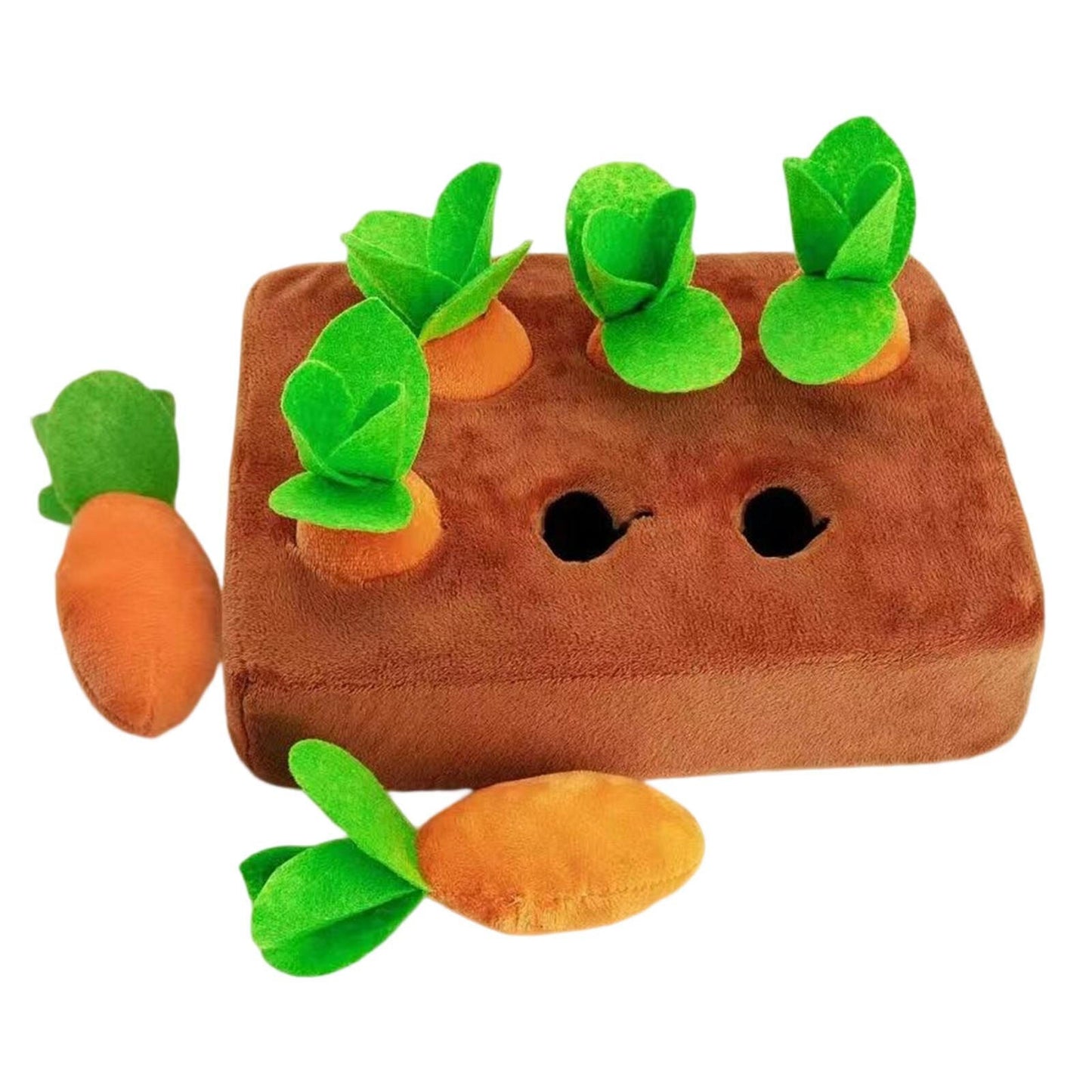 Carrot Field Pet Plushie Toy - PawsMagics